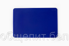 Мастергласс Доска разделочная п/п 450*300*11 мм. синяя поверхность шагрень MGprof /1/10/