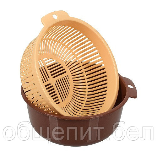 Китай (Пластик) Дуршлаг d=170 мм. 1,2 л. h=80 мм. п/п /1/12/