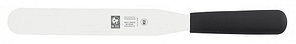 Icel (Португалия) Лопатка 29 см. прямая раб. часть 18*3 см. нерж. узкая с пластик. ручкой, черная Icel /1/6/