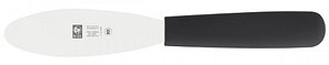 Icel (Португалия) Лопатка 21 см. прямая раб. часть 11*3,3 см. нерж. узкая с пластик. ручкой, черная Icel /1/6/