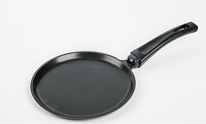 Россия (Алюминий) Сковорода для блинов d=22 см. h=1,7 см.  алюм. с антиприг.покрыт./1/