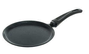 Россия (Алюминий) Сковорода для блинов d=26 см. h=1,7 см. алюм. с антиприг. покрыт. /1/