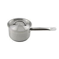 MGsteel Сотейник  1,3 л. нерж. d=14 см. h=8,5 см. с крышк. тройное дно (индукция) MGsteel /1/