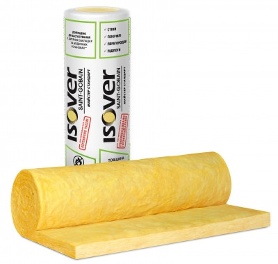 Утеплитель ISOVER Изовер Мастер Стандарт - 50x8250мм (20,13м2 при 50мм, 10,06м2 при 100мм) Минеральная вата