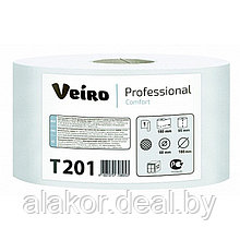 Бумага туалетная Veiro "Professional Comfort", 200м, 1шт/уп. цвет белый, 1 слой.