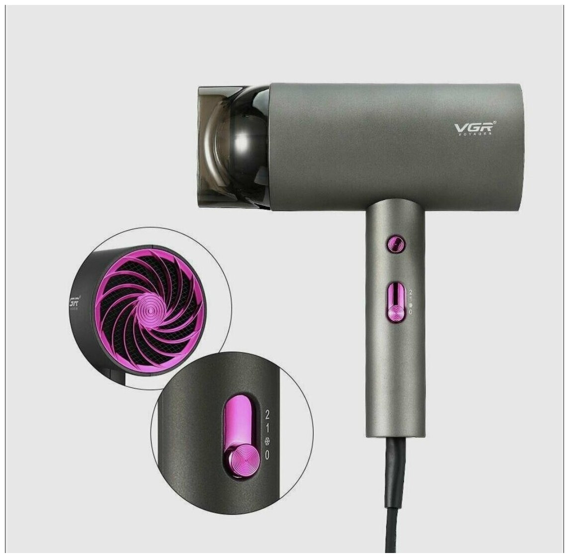 Фен для волос VGR Professional VGR V-400 - фото 9 - id-p219697358