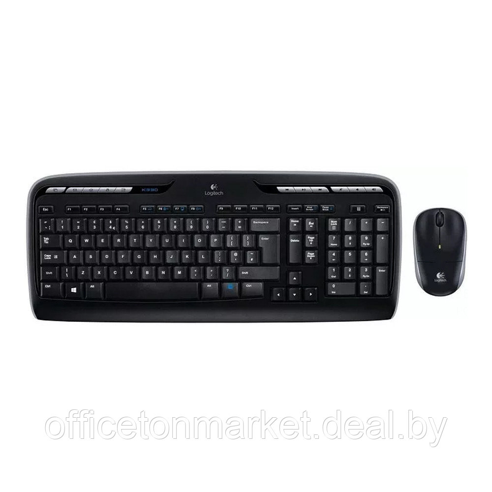 Комплект клавиатура и мышь Logitech "MK330", набор, черный - фото 1 - id-p211738239
