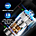 Беспроводной портативный автомобильный компрессор CAR Air Pump CZK-3668 (USB, 4 насадки, LED-дисплей, фонарь), фото 3