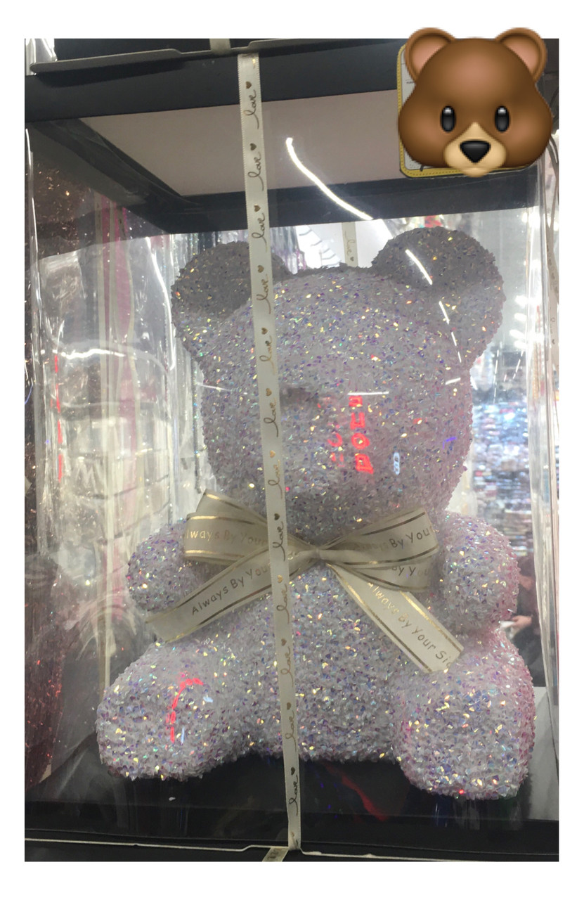 Роскошный Алмазный Мишка для декора праздников или подарок 40 см - фото 3 - id-p219702982