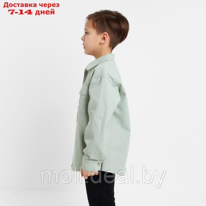 Рубашка джинсовая детская KAFTAN р. 30 (98-104 см) - фото 2 - id-p219683490