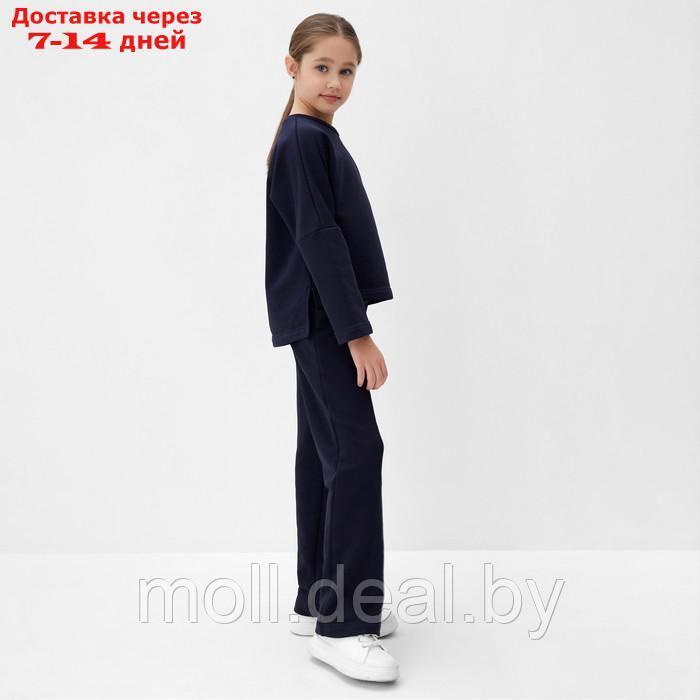 Свитшот детский MINAKU, цвет темно-синий, рост 128 см - фото 4 - id-p219687935