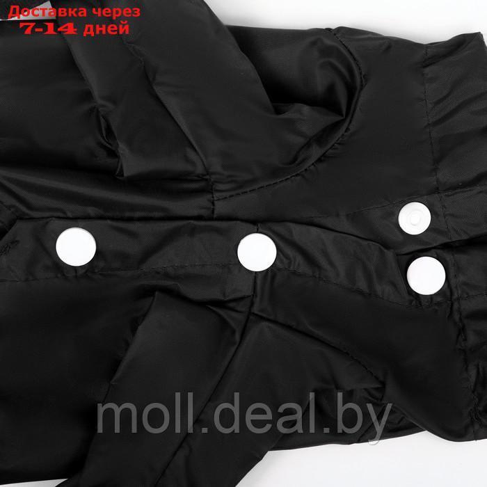 Комбинезон для собак, демисезонный с чехлами на лапы, размер S (ДС 35, Ог 27, ), чёрный - фото 5 - id-p219684002