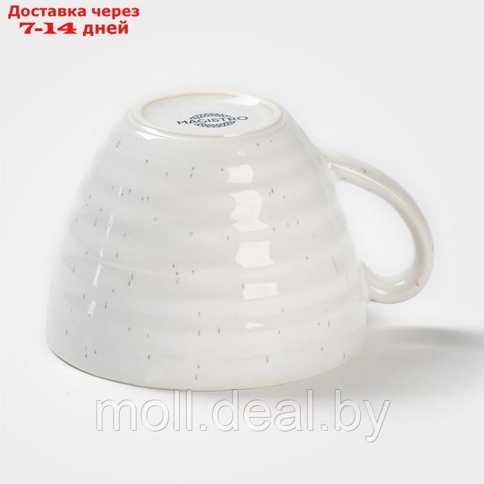 Чашка фарфоровая Magistro Urban, 200 мл, цвет белый - фото 3 - id-p219686039