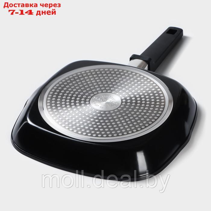 Сковорода-гриль Magistro Flame, d=28 см. h=42 мм, АП покрытие, индукция - фото 5 - id-p219686041
