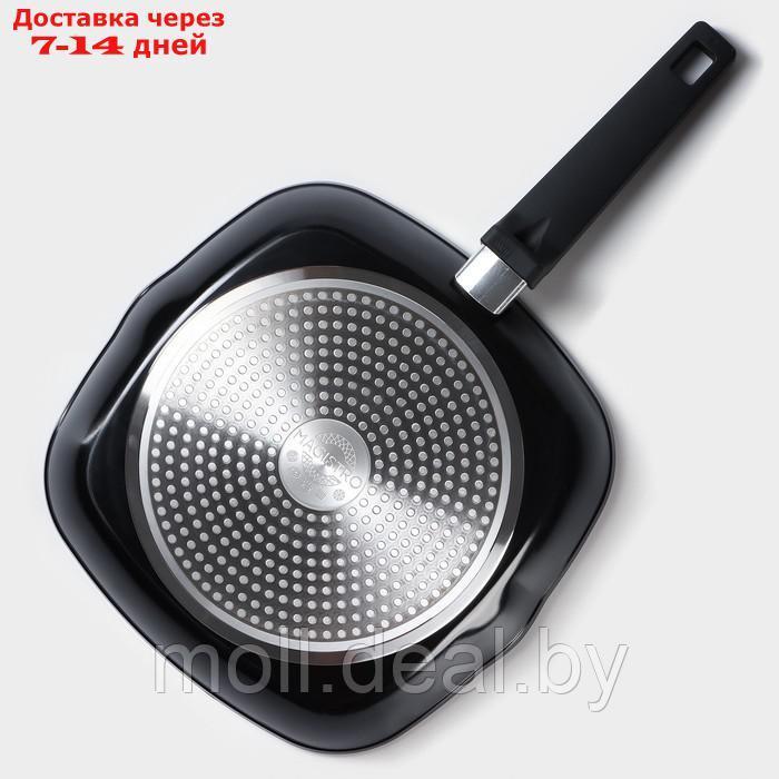 Сковорода-гриль Magistro Flame, d=28 см. h=42 мм, АП покрытие, индукция - фото 6 - id-p219686041