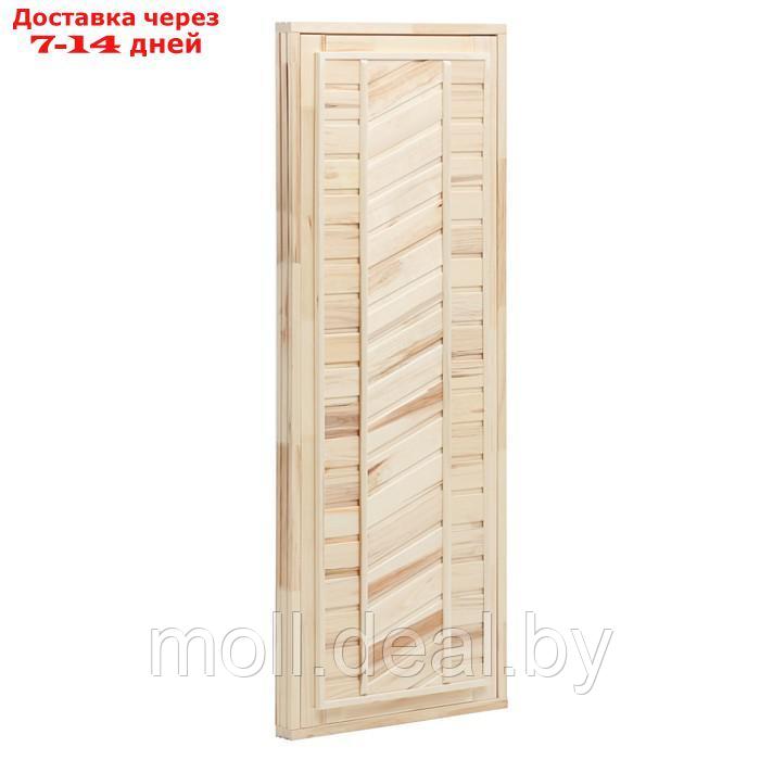 Дверь для бани и сауны, размер коробки 180х70 см, универсальная, липа - фото 2 - id-p219684217