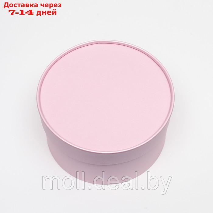Подарочная коробка "Нежность" розовая,завальцованная без окна, 21х11 см - фото 2 - id-p219682624