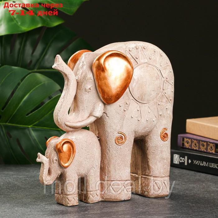 Фигура "Слоны" слоновая кость, 35х30х15см - фото 2 - id-p219684260