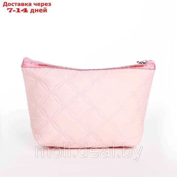 Косметичка-сумка Девушка, 23*7*14, отд на молнии, бледно розовый - фото 2 - id-p219687197