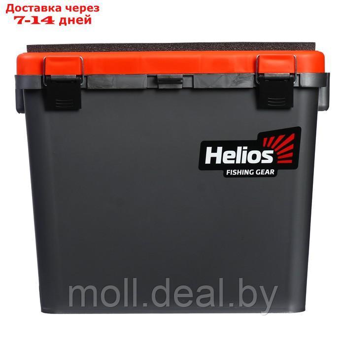 Ящик зимний HELIOS односекционный, цвет серо-оранжевый - фото 3 - id-p219686161