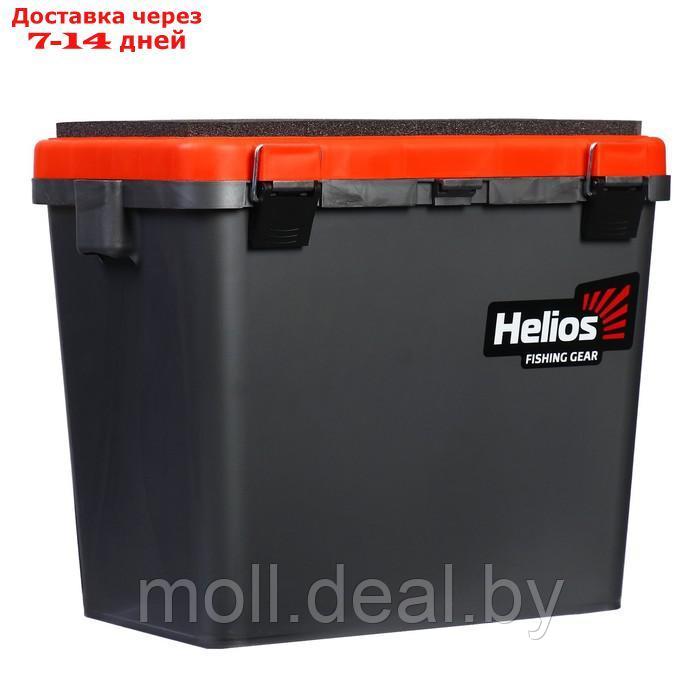 Ящик зимний HELIOS односекционный, цвет серо-оранжевый - фото 4 - id-p219686161