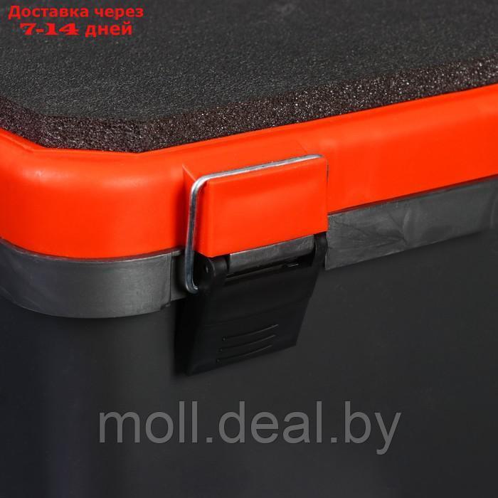 Ящик зимний HELIOS односекционный, цвет серо-оранжевый - фото 8 - id-p219686161