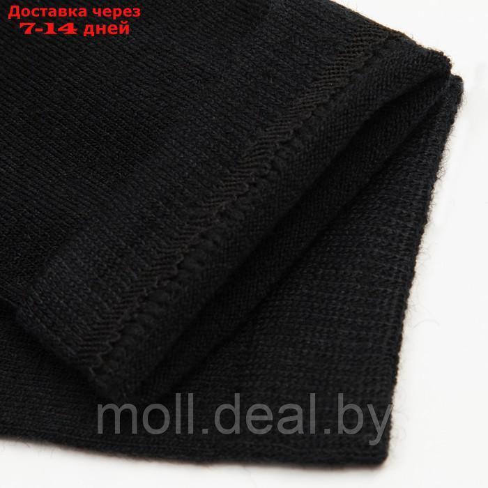 Носки мужские шерстяные "Super fine", цвет чёрный, размер 44-46 - фото 3 - id-p219682783