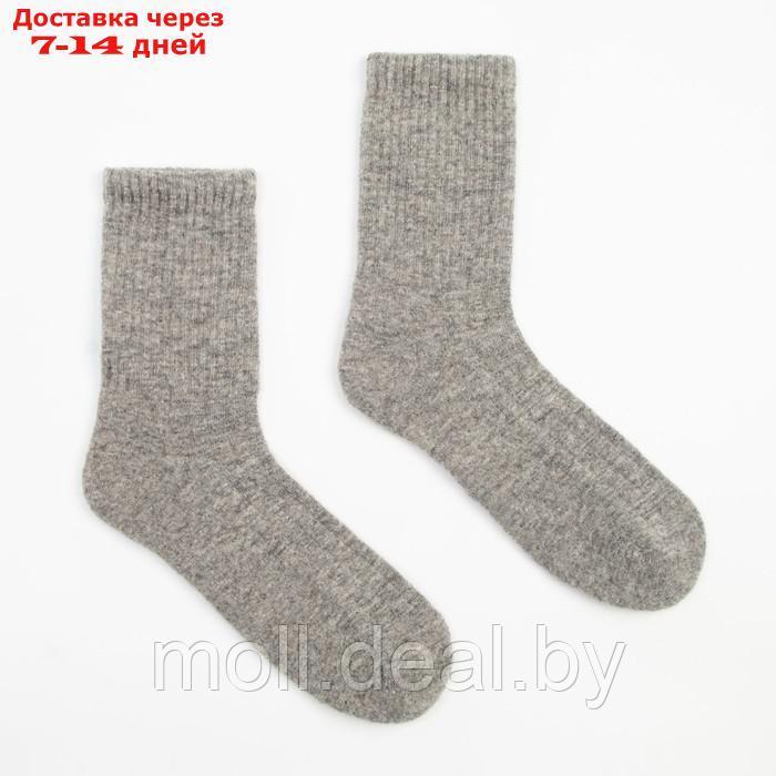 Носки с пухом яка мужские, цвет серый, размер 44-46 - фото 1 - id-p219682786