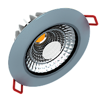 Светодиодный светильник Даунлайт FLD-RS 5Вт 4000К серебро EKF Proxima