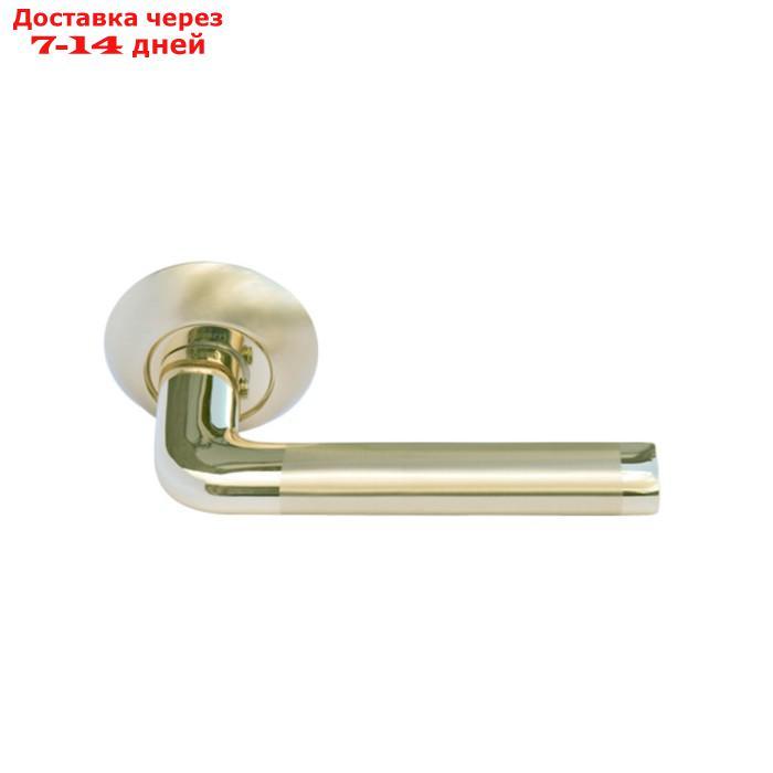 Ручка дверная MORELLI DIY MH-03 SG/GP, цвет мат.золото/золото - фото 1 - id-p219697970