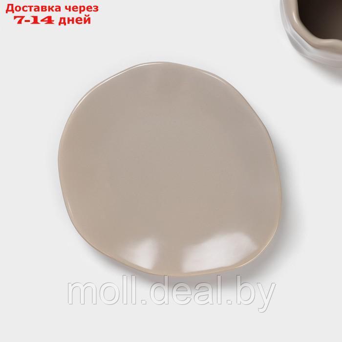 Чайная пара "Базальт" чашка 200 мл, блюдце 14,8*13 цвет серый - фото 3 - id-p219687354