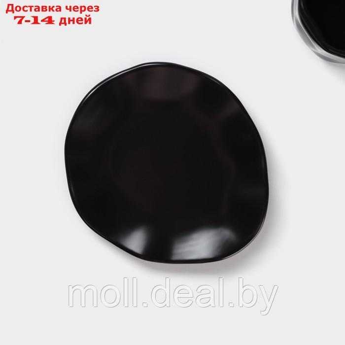 Чайная пара "Базальт" кружка 200 мл, блюдце 14,8*13 цвет черный - фото 3 - id-p219687359