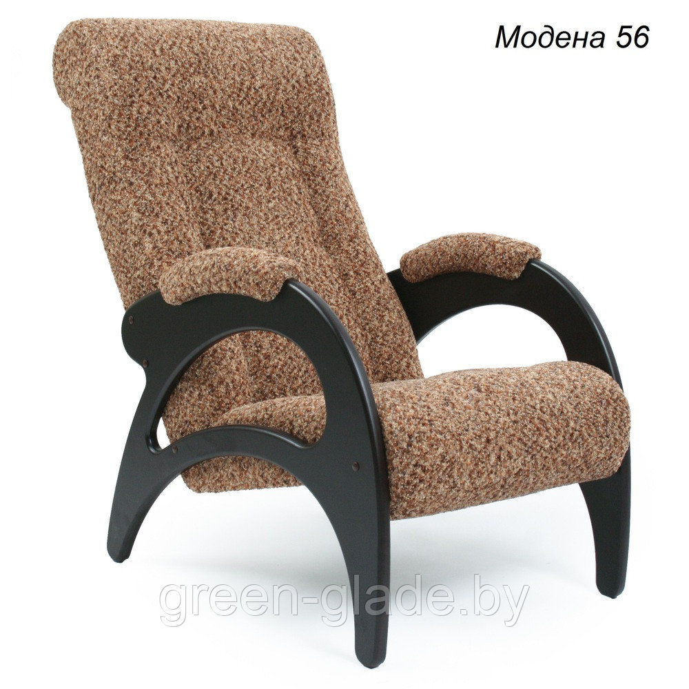 Кресло для отдыха модель 41 каркас Венге ткань Модена 56 без лозы - фото 2 - id-p31513444