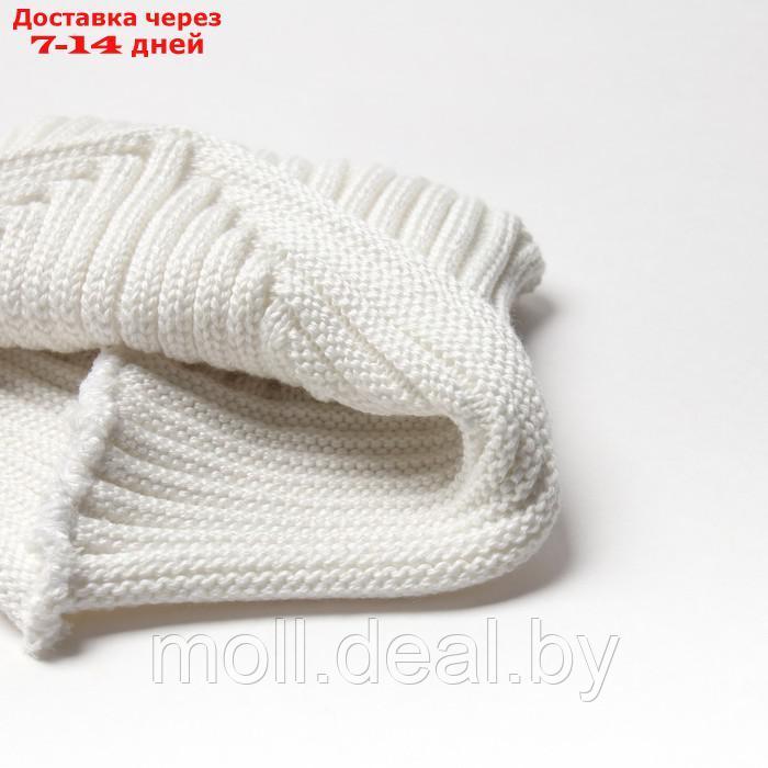 Комплект детский (шапка, снуд) MINAKU р-р 35-40, цвет молочный - фото 3 - id-p219685246