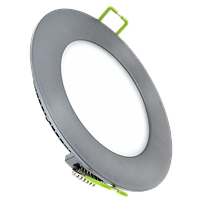 Светодиодная панель круг 12 Вт 4000К серебро 180 мм серии FLP-R Proxima, фото 1