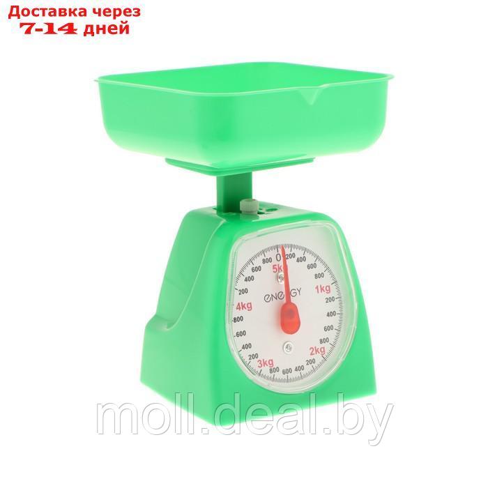 Весы кухонные ENERGY EN-406МК, механические, до 5 кг, зелёные - фото 2 - id-p219686485