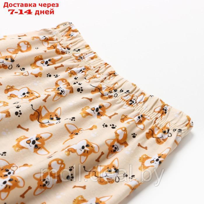 Пижама детская, цвет молочный/корги, рост 110 см - фото 6 - id-p219686540