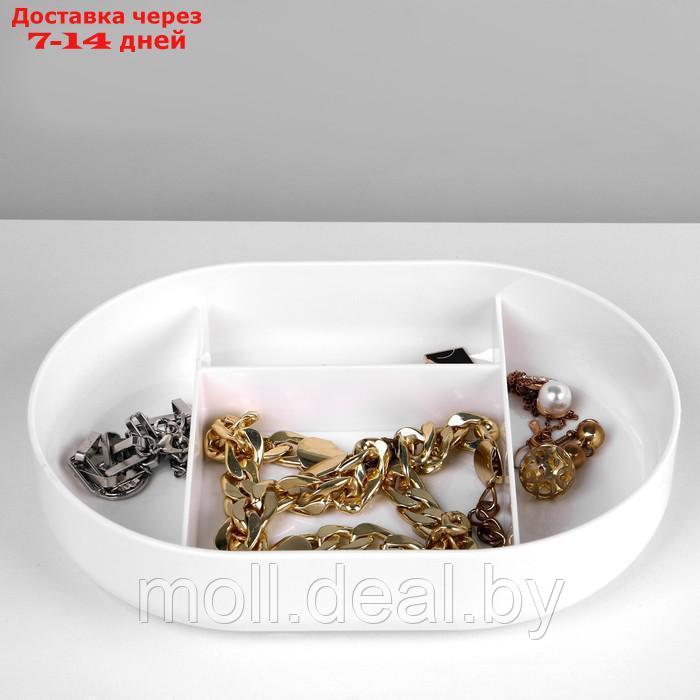 Подставка для украшений "Лебедь с местом для хранения", 18*12,5*21 см, цвет бело-розовый - фото 4 - id-p219688709