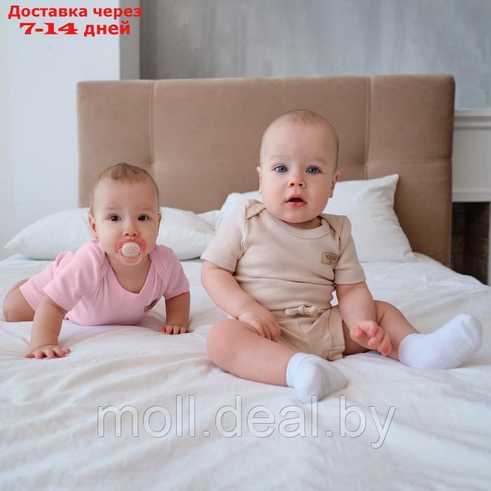 Комплект детский (боди, шорты) MINAKU, цвет розовый, рост 62-68 см - фото 2 - id-p219683236