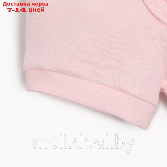 Комплект детский (боди, шорты) MINAKU, цвет розовый, рост 62-68 см - фото 7 - id-p219683236