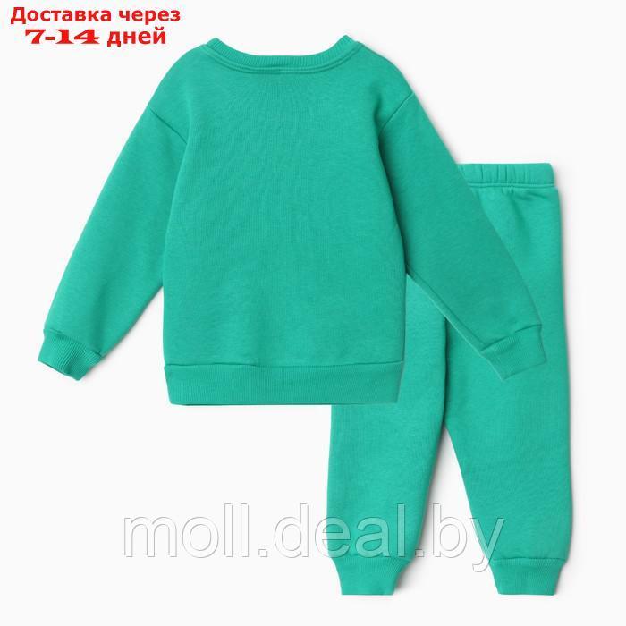 Костюм для мальчиков (толстовка, брюки), НАЧЁС, цвет зелёный, рост 98 см - фото 5 - id-p219688759