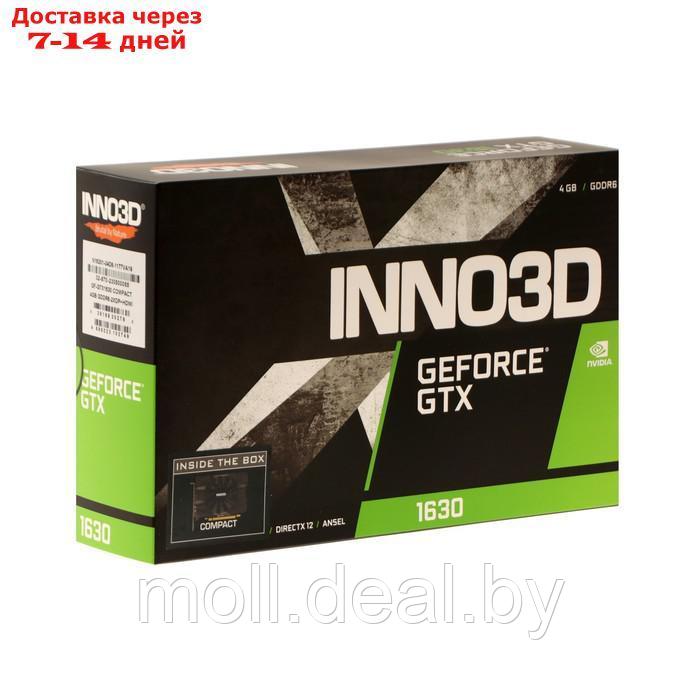 Видеокарта INNO3D GEFORCE GTX 1630, 4Гб, 64bit, GDDR6, HDMI, 2хDP, HDCP - фото 3 - id-p219687676