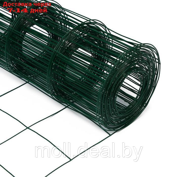 Сетка сварная с ПВХ покрытием, 10 × 1 м, ячейка 75 × 100 мм, d = 1 мм, металл, Greengo - фото 6 - id-p219683387