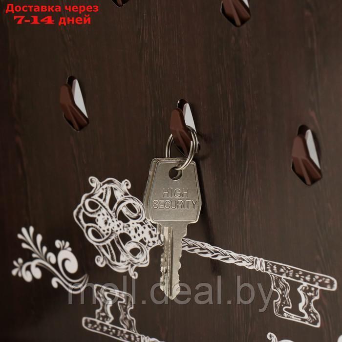 Ключница закрытая "Горы" 26,5х31,5 см Орех - фото 4 - id-p219685791