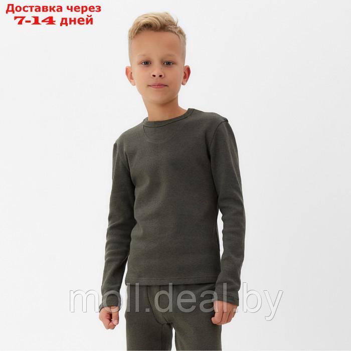 Термобелье для мальчика (лонгслив, легинсы) цвет хаки, рост 128 - фото 2 - id-p219686871