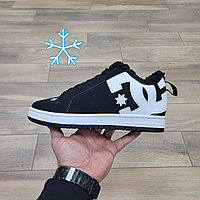 Кроссовки Dc Shoes Court Graffik Black White с мехом