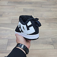 Кроссовки Dc Shoes Court Graffik Black White с мехом, фото 4