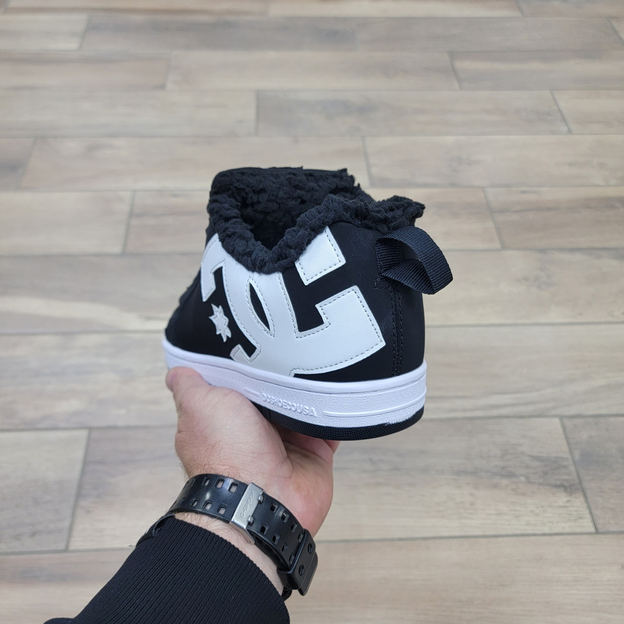 Кроссовки Dc Shoes Court Graffik Black White с мехом - фото 4 - id-p219678408