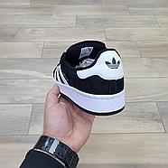 Кроссовки Adidas Campus 00s Black White Black с мехом, фото 4