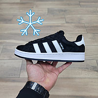 Кроссовки Adidas Campus 00s Black White Black с мехом